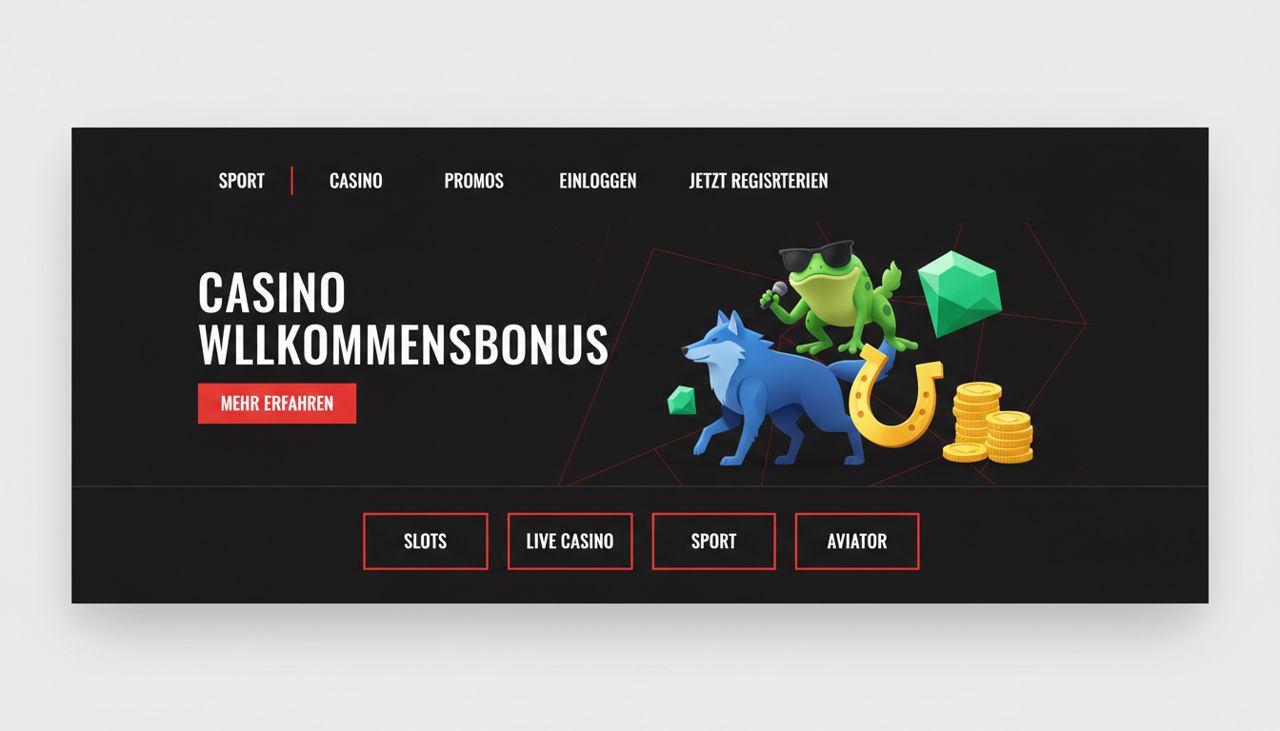 Startseite von Fonbet mit Bereichen für Slots, Live Casino und Sportwetten